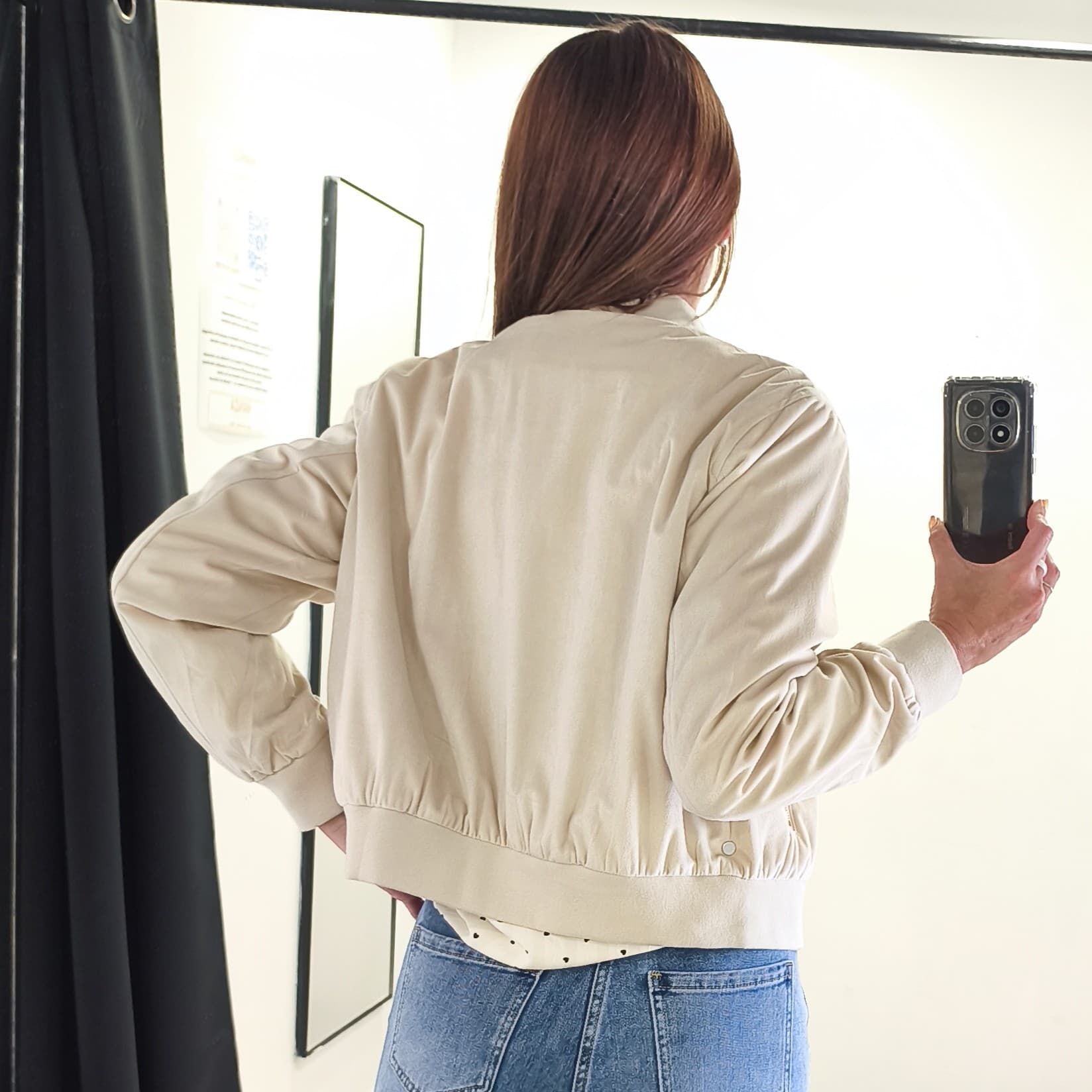 Veste/Bombers suédine, vue 3